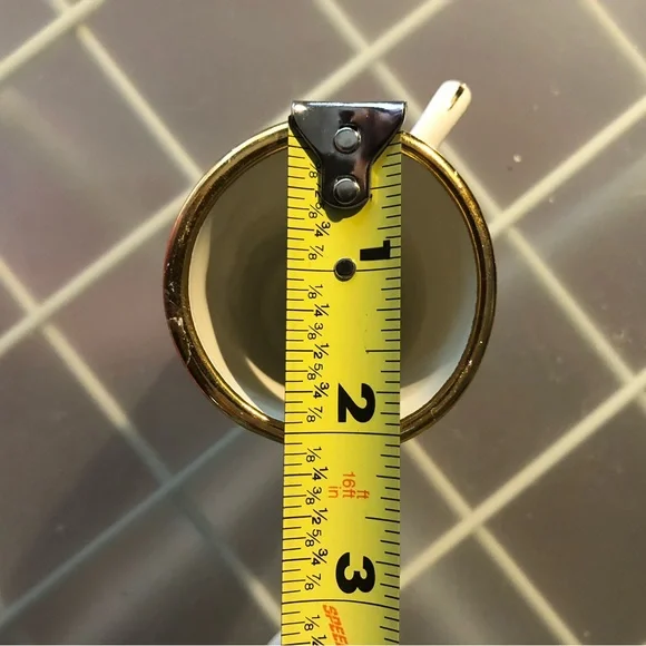 Two Red Cherry Motif Tall Espresso Mugs Cups, Ceramic - Picture 11 of 11